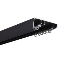 Perfect Acoustic DECO előlapos mennyezeti antracit karnis szett fém - többféle méretben - 160cm karnis, függönyrúd