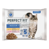  Perfect Fit Indoor 1+ alutasakos macskaeledel - csirke, lazac 4 x 85 g