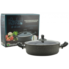 Perfect home 14458 Germanitium line szeletsütő tapadásmentes bevonattal üvegfedővel 28 cm konyhai eszköz