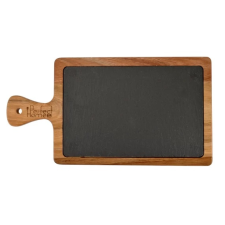 Perfect home Elegáns Pala Nyeles Tálaló Akáciafa Tartóval 26*18 cm konyhai eszköz