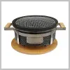 Perfect home Hibachi Grillező 15"/34 cm kerek fekete 16705