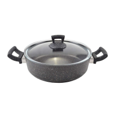 Perfect home Piros Zománcozott Fazék fedővel 20 cm edény