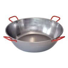 Perfect home Polírozott acél paella mély serpenyő 4 fülű 65cm edény