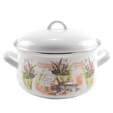 Perfect home Zománc lábas 24 cm, fedővel (13470) edény