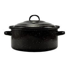 Perfect Home Zománcozott Lábas fedővel 27 cm 2,8 liter fekete 10389 edény