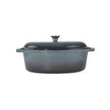 Perfect home Zománcozott öntöttvas kacsasütő 36 cm Acélkék 14606 edény