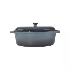 Perfect home Zománcozott öntöttvas kacsasütő Acélkék 36 cm, 7.5 literes edény
