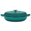 Perfect home Zománcozott öntöttvas szeletsütő fedővel 30cm türkiz 16640