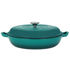 Perfect home Zománcozott öntöttvas szeletsütő fedővel 30cm türkiz 16640 edény