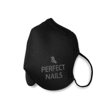 Perfect Nails Formázott Textil Szájmaszk 1db Fekete gyógyászati segédeszköz