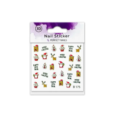 Perfect Nails Körömmatrica - 3D Crazy Christmas körömdíszítő
