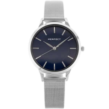  Perfect női kvarcóra ezüst kék számlap 34mm karóra
