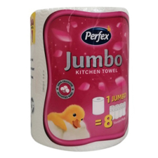 Perfex Kéztörlő tekercses háztartási perfex boni jumbo 2 rétegű 1 tekercses hk09395 papírárú, csomagoló és tárolóeszköz