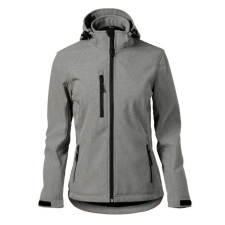 Performance softshell kabát női sötétszürke melírozott XL női dzseki, kabát
