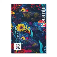 PERIOD Botanic Dark 2026 A5 napi beosztású határidőnapló (P4114-3429) naptár, kalendárium
