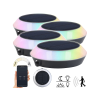 Perla Okos Napelemes kültéri lámpa 4 db mozgásérzékelős intelligens lámpa 90 lm állítható Smart RGB CCT LED-ek, PIR, Bluetooth, App