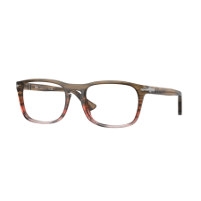 Persol PO3344V 1206 Striped Brown Gradient Red DEMO LENS szemüveg szemüvegkeret