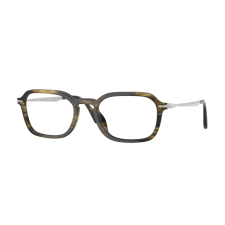 Persol PO3381V 1237 Striped Black & Olive Green Demo Lens szemüveg szemüvegkeret