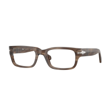 Persol PO3399V 1208 Striped Brown DEMO LENS szemüveg szemüvegkeret