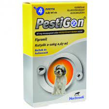  PESTIGON SPOTON KUTYA S(2-10KG) 4X0,67ML KULLANCS ÉS BOLHAÍRTÓ élősködő elleni készítmény kutyáknak