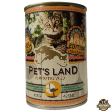 Pet's Land Pet s Land Cat konzerv Strucchússal Africa Edition 415gr macskaeledel
