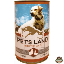 Pet's Land Pet s Land Dog Konzerv Baromfi 1240g kutyaeledel