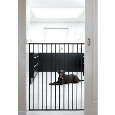  Pet Gate Streamline védőrács, fekete fém 63,5-107 cm bababiztonság