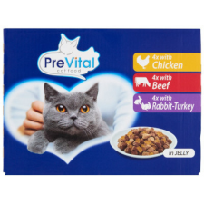 Pet Hungaria Kft PreVital Cat alutasakos 12*100g Zselés vegyes íz macskaeledel