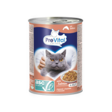 Pet Hungaria Kft PreVital Cat konzerv 415g zselés Lazac macskaeledel