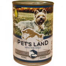  Pet s Land Dog Konzerv Sertés-Hal körtével 24x415g kutyaeledel