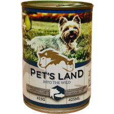 PET'S LAND Dog Sertés-Hal Körtével 415g kutyaeledel