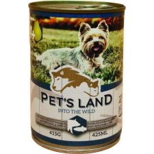 PET'S LAND Pet&#039;s Land Dog konzerv sertéshússal, hallal és körtével (24 x 415 g) 9.96 kg kutyaeledel