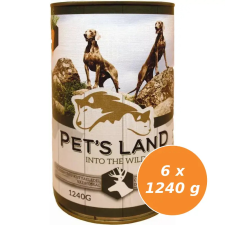 PET'S LAND Pet s Land Dog Konzerv Vadashús répával 6x1240g kutyaeledel