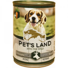 PET'S LAND Pet s Land Dog Konzerv Vadhús répával 24x415g kutyaeledel