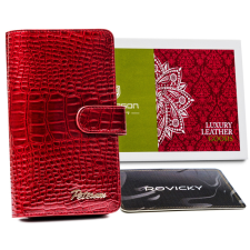  PETERSON NŐI BŐR PÉNZTÁRCA PTN CR-603-RED pénztárca