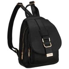  Peterson Női  Eco Bőr Hátizsák – PTN MBP-04-F19-BLACK- Fekete