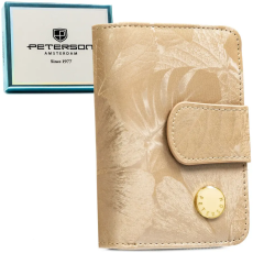  Peterson Női Pénztárca – Echo És Természetes Bőr Ps115- Mlf Beige