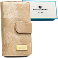 Peterson Női Pénztárca – Echo És Természetes Bőr Ps116- Mlf Beige