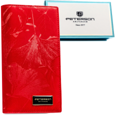  Peterson Női Pénztárca – Echo És Természetes Bőr Ptn Ps1431-Mlf Red