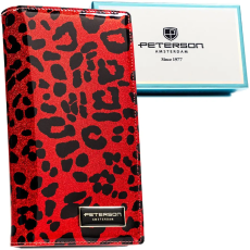  Peterson Női Pénztárca – Echo És Természetes Bőr Ptn Ps1431-Pds Red – Piros