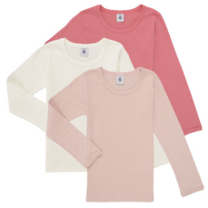 Petit bateau Hosszú ujjú pólók TSML X3 Rózsaszín 6 éves