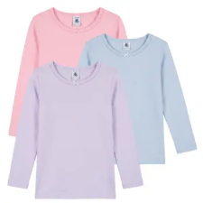 Petit bateau Hosszú ujjú pólók TSML X 3 Sokszínű 4 éves gyerek póló