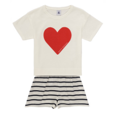 Petit bateau Ruhák BRUNETA Fehér 8 éves hálóing, pizsama