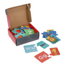 Petit Collage készségfejlesztő puzzle ABC állatokkal kreatív és készségfejlesztő