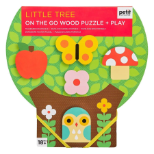 Petit Collage Robusztus fa puzzle Kis fa 5 db puzzle, kirakós