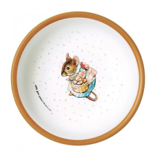 Petit Jour Müzlis tálka - Barna Szegélyes Nyúl Péter/Egérke babaétkészlet