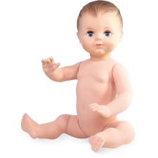 Petitcollin játék baba fürdőbaba 40 cm ülve (kék szem) baba