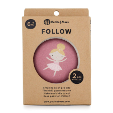 Petite & Mars Elasztikus térdvédők kúszáshoz Follow Dusty Rose gyerek zokni