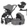  PETITE&MARS KÉSZLET Babakocsi 4v1 ICON Dove Grey LITE AIR + CYBEX Aton B2 i-Size