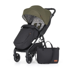 PETITE&MARS Sport babakocsi Royal3 Black Mature Olive babakocsi